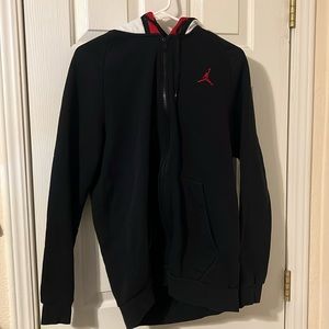 Michael Jordan black hoodie zip up size L